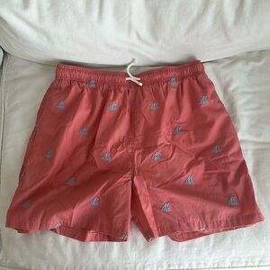J McLaughlin salmon colored swim trunks